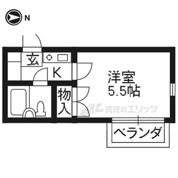 レオパレスＲＸ山科 106｜京都府京都市山科区大宅辻脇町(賃貸マンション1K・1階・16.80㎡)の写真 その2