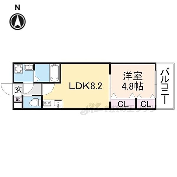 仮称）ジーメゾン向島シェル―ル 203｜京都府京都市伏見区向島庚申町(賃貸アパート1LDK・2階・31.53㎡)の写真 その2