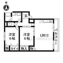 アーバンハウス鴨川 201 ｜ 京都府京都市伏見区羽束師鴨川町（賃貸マンション2LDK・2階・56.70㎡） その2