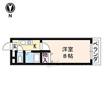 シャトーエルドラド 104 ｜ 京都府京田辺市草内法福寺（賃貸マンション1K・1階・21.06㎡） その1