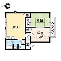 京都府宇治市広野町小根尾（賃貸アパート2LDK・1階・52.84㎡） その2