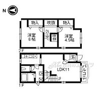 京都府京田辺市三山木山崎（賃貸テラスハウス2LDK・1階・56.51㎡） その2