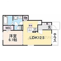 京都府綴喜郡井手町大字井手小字野神（賃貸アパート1LDK・1階・44.70㎡） その2