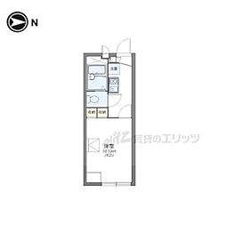 レオパレスサンメゾン 1Kの間取図画像