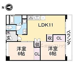 間取図画像 2LDK