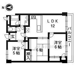 アーチスト島田 3LDKの間取図画像