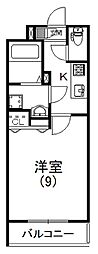 ハートリッケ 1Kの間取図画像