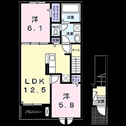 アンビシャスA 2階