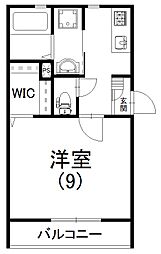 ロイヤルシティ浜松 1Kの間取図画像