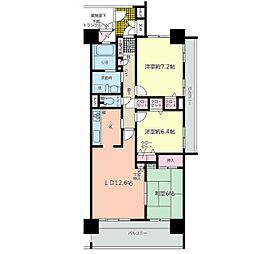 GRANDCOURTEAST25 3LDKの間取図画像