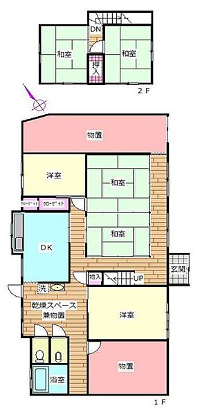 Beautiful mountainous landscape with colorful sky