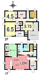 中古戸建　佐野市高萩町　積水ハウス施工住宅 4SLDKの間取り