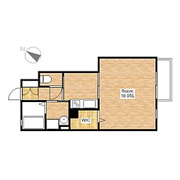 JR東海道・山陽本線 近江八幡駅 徒歩7分の賃貸アパート 1階1Kの間取り