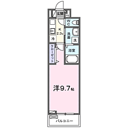 アーバン・ビレッジ 1Kの間取図画像