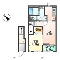 仮称）東沖野アパート新築工事  ｜ 滋賀県東近江市沖野１丁目（賃貸アパート1LDK・2階・42.34㎡） その2