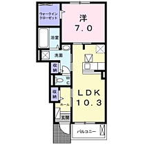 ＰｒｉｍｏＰａｓｓｏ 102 ｜ 滋賀県野洲市小篠原1531-1（賃貸アパート1LDK・1階・46.69㎡） その2