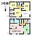 間取り：2号棟　4LDK+S　土地面積192.07m2　建物面積96.38m2