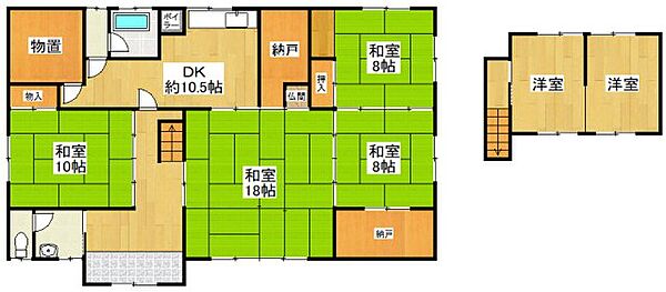 Beautiful mountainous landscape with colorful sky