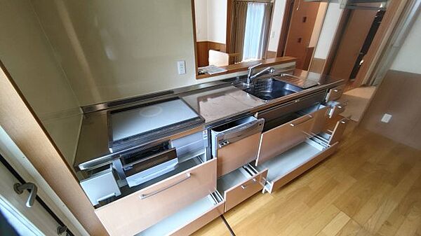 Beautiful mountainous landscape with colorful sky