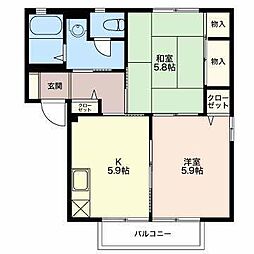 家路 2Kの間取図画像