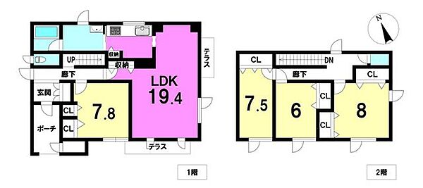 間取りを拡大表示