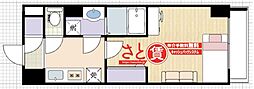 名古屋市営東山線 千種駅 徒歩4分の賃貸マンション 9階1Kの間取り