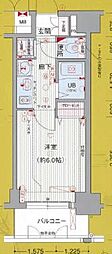 プレサンス久屋大通公園サウス 1Kの間取図画像