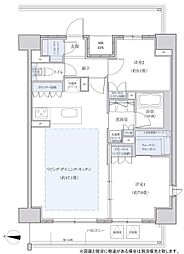 パークアクシス名駅南グランデ 1LDKの間取図画像