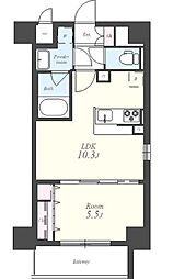 イーハトーブ大曽根 1LDKの間取図画像