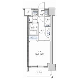 レジデンス東別院スクエア2 1Kの間取図画像