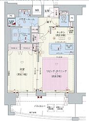 プレサンス桜通グレイス 1LDKの間取図画像