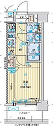 アドバンス名古屋シュテルン 1Kの間取図画像