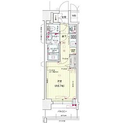 プレサンス鶴舞公園セラヴィ 1Kの間取図画像