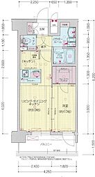 プレサンス伏見アーバンベース 1LDKの間取図画像