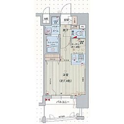 プレサンス新栄リミックス 1Kの間取図画像