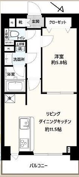 フュージョナル浅草ＦＯＲＥＳＴ 707｜東京都台東区浅草５丁目(賃貸マンション1LDK・7階・41.24㎡)の写真 その2