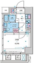 ジェノヴィア京成立石ＩＩスカイガーデン 3階1Kの間取り