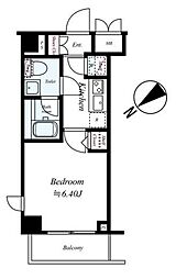 ドルチェ東京押上ツインズ壱番館 6階1Kの間取り