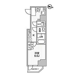COMFORIALIV千住 1Kの間取図画像