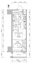 ARTESSIMOCLAIRTORTE 1DKの間取図画像