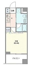 ブライズ恵比寿 1Kの間取図画像