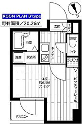 ステージグランデ文京小石川 1Kの間取図画像