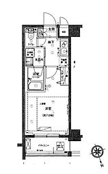 ハーモニーレジデンス東京イーストコア♯002 1Kの間取図画像