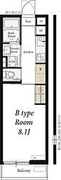 アネシス 1Kの間取図画像