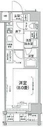 ティモーネ浅草リーヴァ 1Kの間取図画像