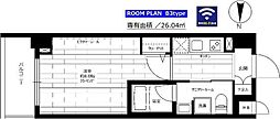 ステージファースト両国東 1Kの間取図画像