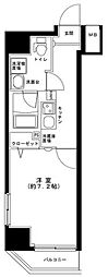 GRANDFORCE綾瀬2 1Kの間取図画像
