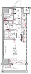 CREVISTA三ノ輪 1Kの間取図画像