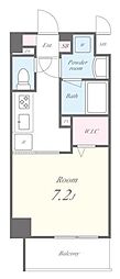 コンフォース堀切 1Kの間取図画像
