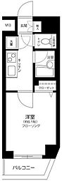パレステュディオ渋谷ウエスト 1Kの間取図画像
